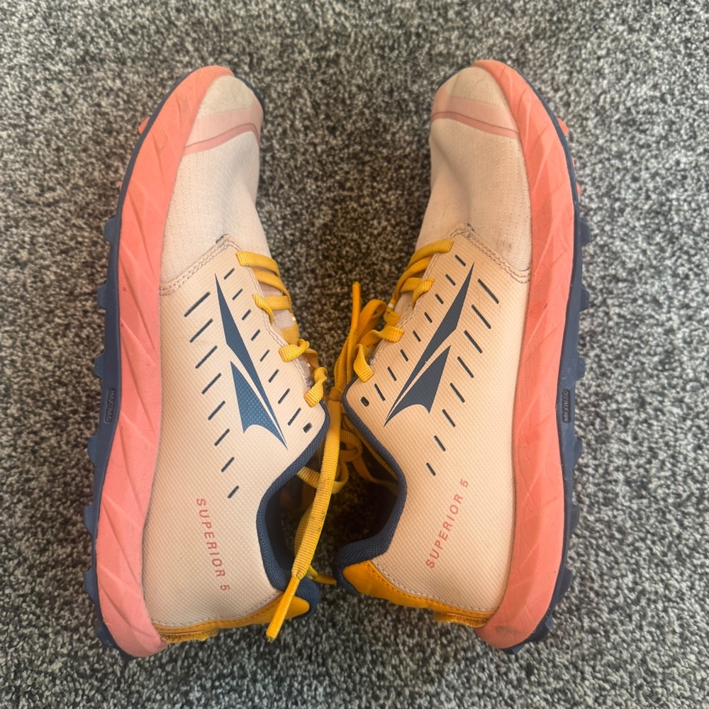 Altra Superior 5 Shoes Womens 8.5 Dusty Pink Track Road Racing Running Trainers - Picture 7 of 10